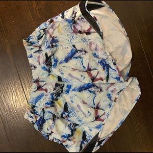 Lululemon colorful running shorts